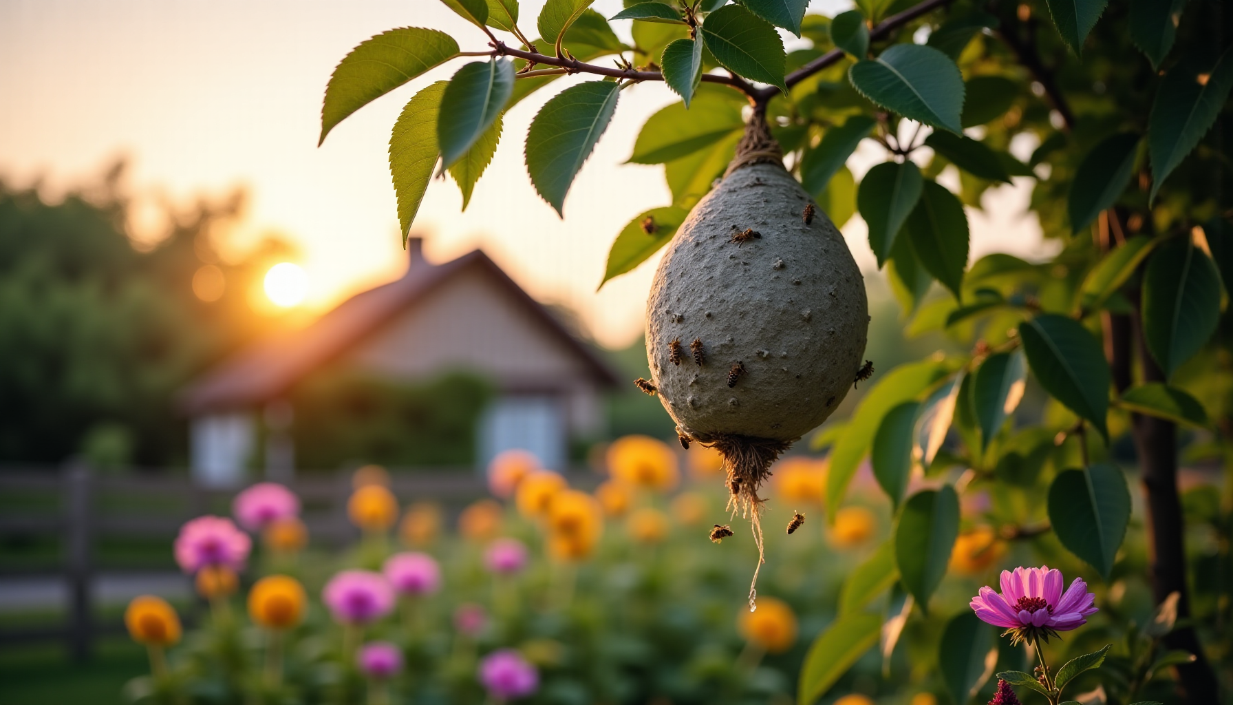 Nid de frelons dans le jardin : comment le détecter et que faire ?